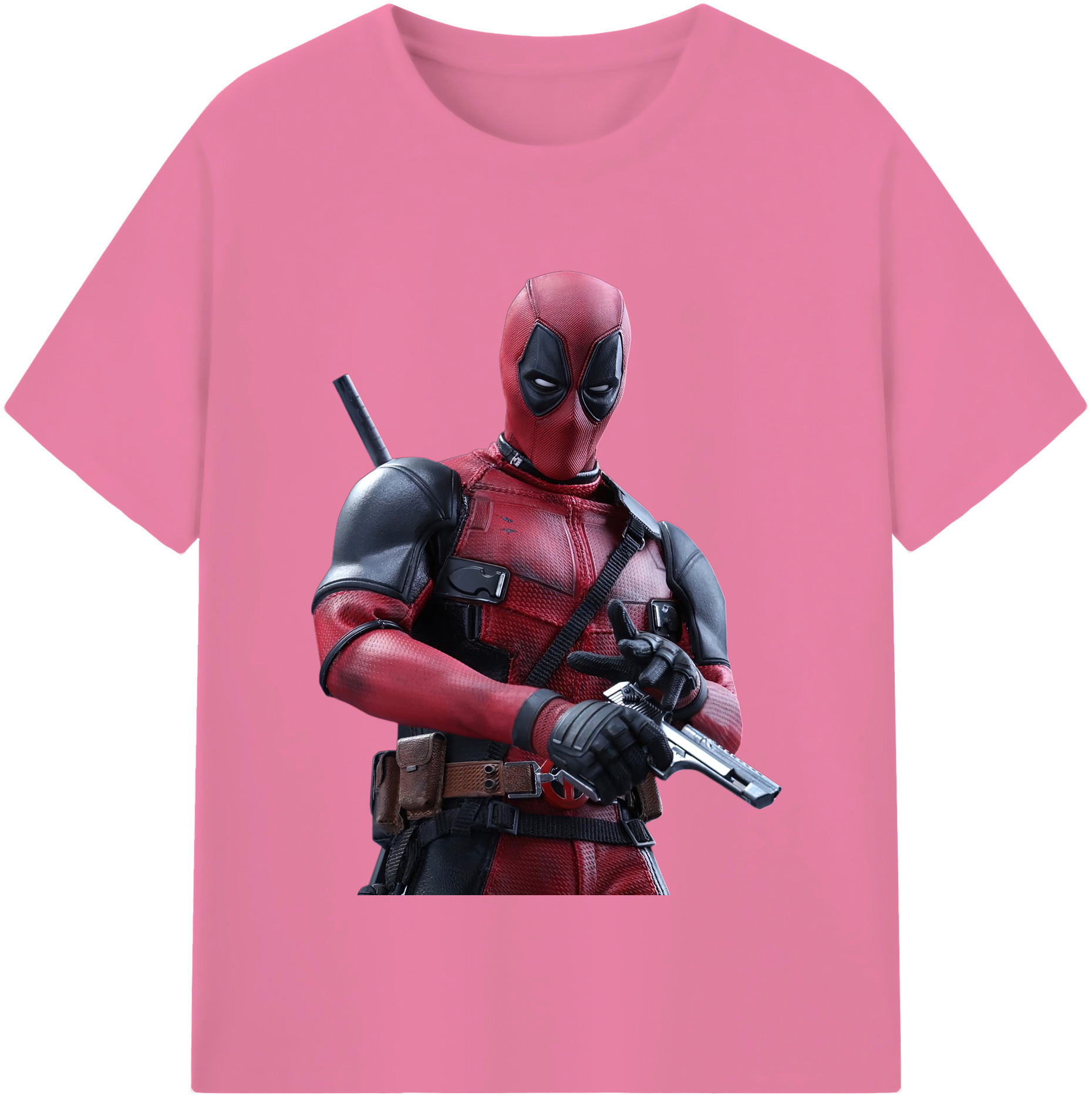 （画像用） Deadpool デッドプール 綿100％半袖Tシャツ（フロントプリント）